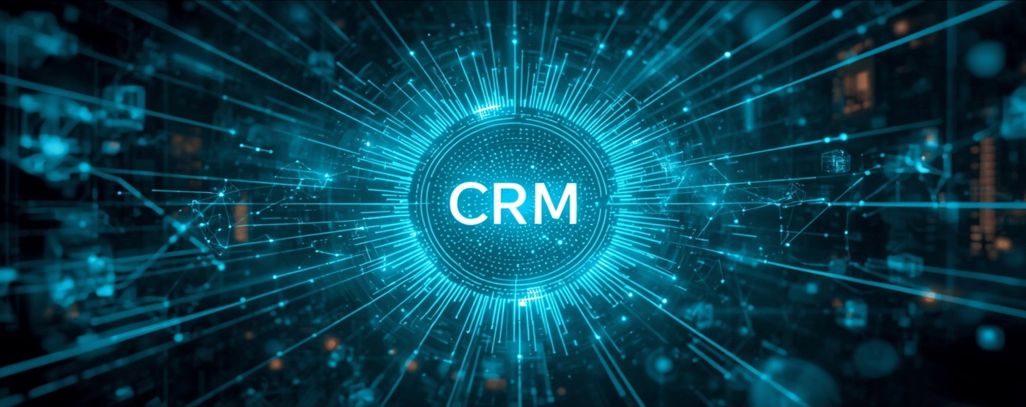 A high-tech, futuristic digital graphic featuring the text 